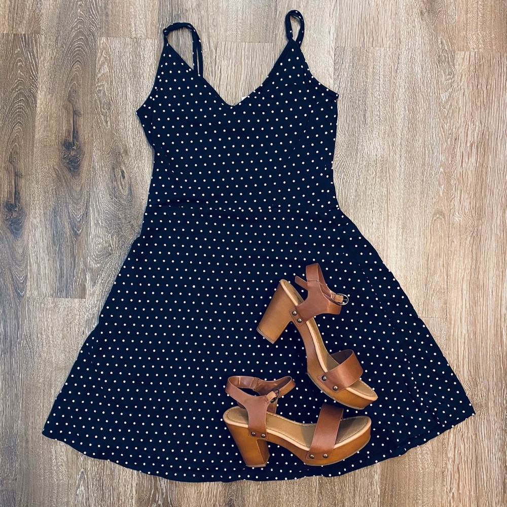 H&M Polka Dot A-Line Dress - Picture 1 of 3